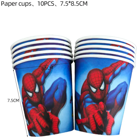 H97b4f73f0d6948f5ae9346b29b411b67R.jpg_960x960 Vienkartiniai puodeliai „Žmogus voras” (Spiderman) 10 vnt.