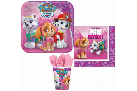 Vienkartinių Indų Rinkinys Paw Patrol, 36 vnt.