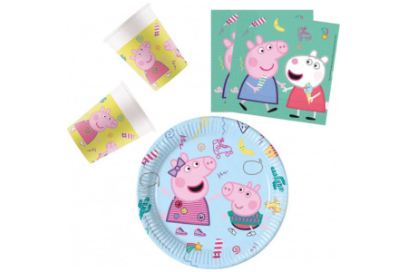 Vienkartinių Indų Rinkinys Peppa Pig, 36 vnt.