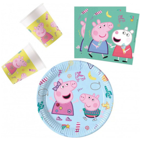 PNN00071 Vienkartinių Indų Rinkinys Peppa Pig, 36 vnt.
