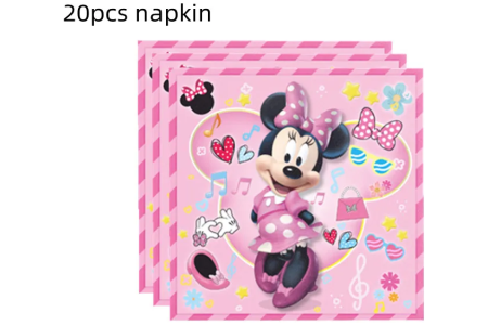 Vienkartinės servetėlės Minnie Mouse, 20 vnt.