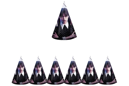 Vienkartinės kepuraitės Wednesday, 6 vnt.