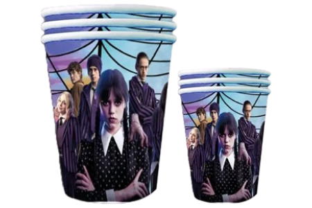 Vienkartiniai puodeliai Wednesday, 10 vnt.