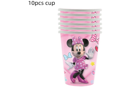 Vienkartiniai puodeliai Minnie Mouse, 10 vnt.