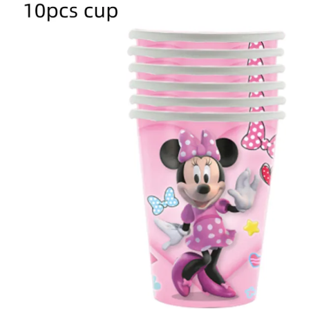 Vienkartiniai puodeliai Minnie Mouse, 10 vnt.
