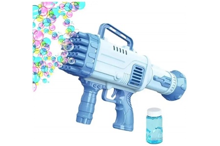 Elektrinis pistoletas su muilo burbulais