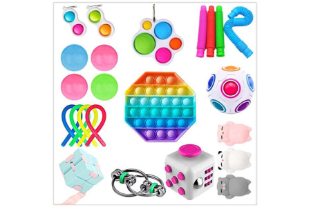 Sensorinių žaislų rinkinys, 23 vnt