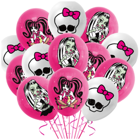 cd0d6cfc42611772af4a102a80ac44aa Balionai Monster High, 18 vnt.