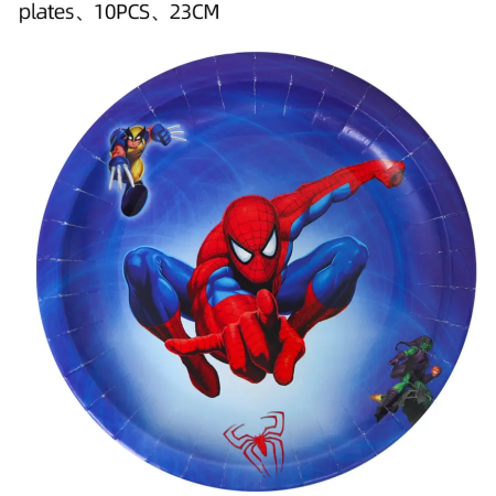 H20bbbbcffb174e12868e0904f0a5cd2ci.jpg_960x960 Vienkartinės lėkštutės „Žmogus voras” (Spiderman) 23cm – 10 vnt