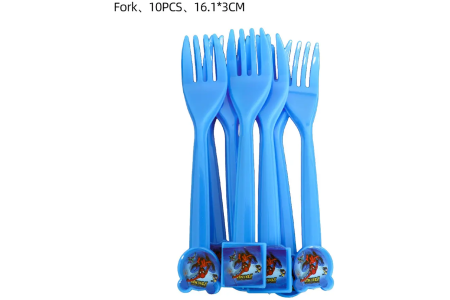 Vienkartinės šakutės „Žmogus voras” (Spiderman)  10 vnt.