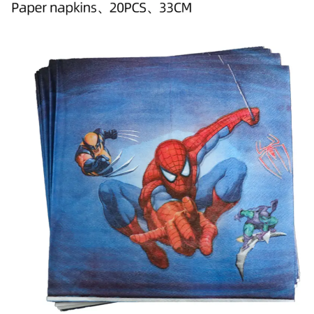 Hb5353be8063949c69fc92b6b6c05532aL.jpg_960x960 Vienkartinės popierinės servetėlės „Žmogus voras” (Spiderman) 20 vnt.