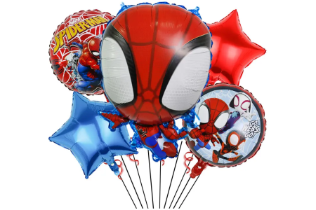Folinių Balionų Rinkinys Žmogus Voras 5 vnt Spider Man ( AYD230510-12 )