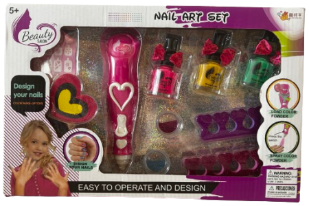 Vaikiškas nagų dekoravimo rinkinys