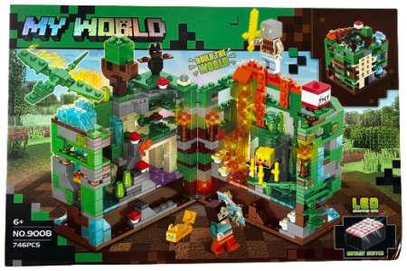 Konstruktorius LED My World 9008 Minecraft