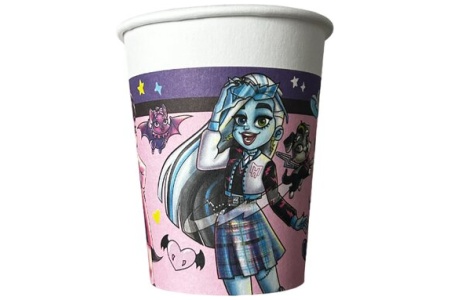 Vienkartiniai puodeliai Monster High, 8 vnt.