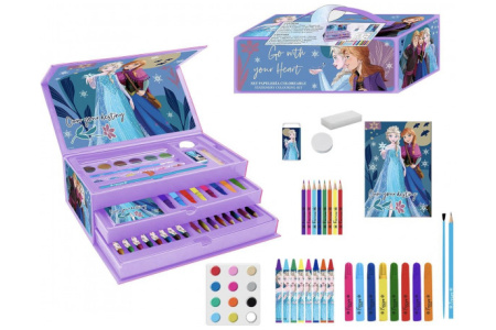 Piešimo rinkinys su stalčiukais Frozen (Ledo Šalis)