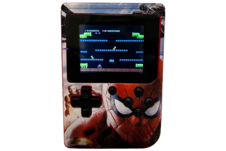 Žaidimų konsolė Retro mini, klasikinių žaidimų konsolė 400 in 1 Spiderman ( Žmogus Voras )