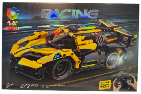 Konstruktorius automobilis su valdymo pulteliu Joille