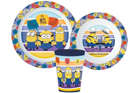 Plastikinių indų rinkinys Minionai ( The Minions )