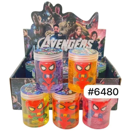 maskotka-pokemon-227 Spiderman Slaimas su staigmena viduje 3vnt