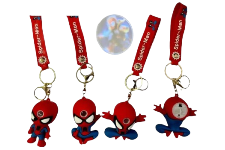 Spiderman raktų pakabukas su holograma, 3 vnt