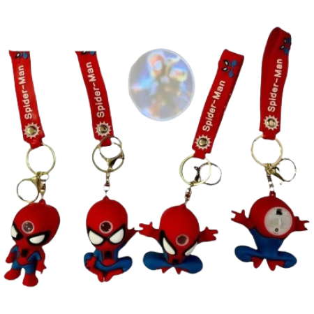 Spiderman raktų pakabukas su holograma, 3 vnt
