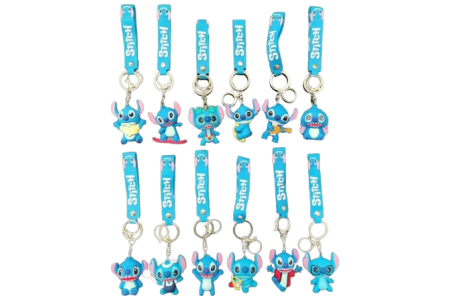 Stitch raktų pakabukas, 3 vnt