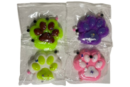 Didelės Katės letenėlės, antistresinis žaislas, įvairių spalvų, 1 vnt.