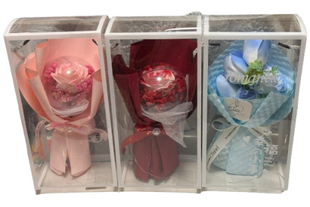 Valentino Dienos Dovana Rožė su LED girlianda