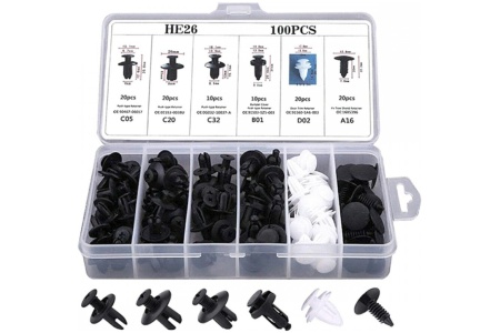 Automobilinis fiksatorių rinkinys, 100 vnt