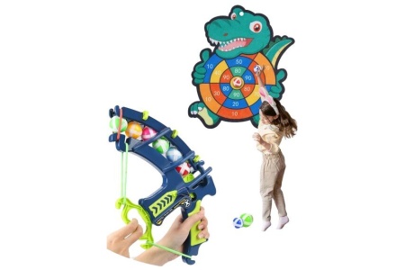 Vaikiškas lankas ir taikinys Montessori Crocky Bob