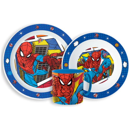 STF33359 Plastikinių indų rinkinys Žmogus voras ( Spiderman )