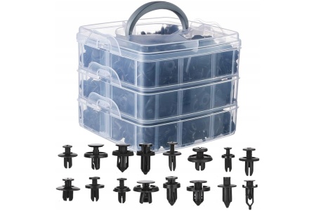 Automobilinis klipsų rinkinys 620 VNT