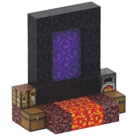 main-image-5 Minecraft magnetinis blokelių / kaladėlių rinkinys - Portalas - 32 vnt