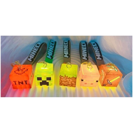 682c1ff9140a2-file_682c160a25e907.82331123 Šviečiantis led Raktų Pakabukas Minecraft