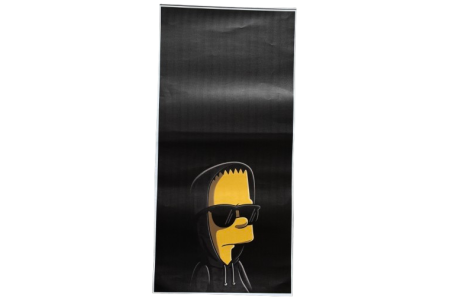 Lipdukas ant Automobilio Statramsčio Bart Simpson  ( B-Pillar Sticker )