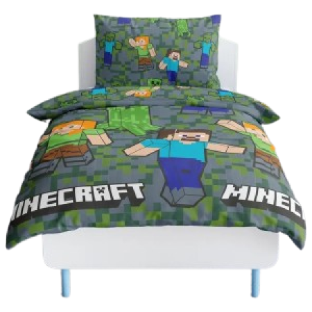 Vaikiškas patalynės komplektas Minecraft 140x200, 2 dalių