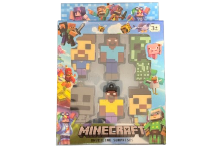 Minecraft Stiliaus Pakabukai, 6 vnt