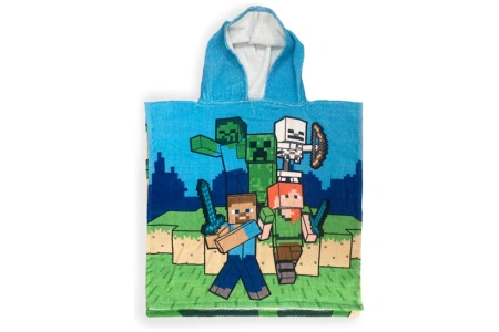 Minecraft Creeper rankšluostis,Pončas 60x120 cm