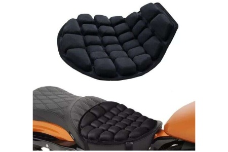 Pagalvė motociklo sėdynei, juoda