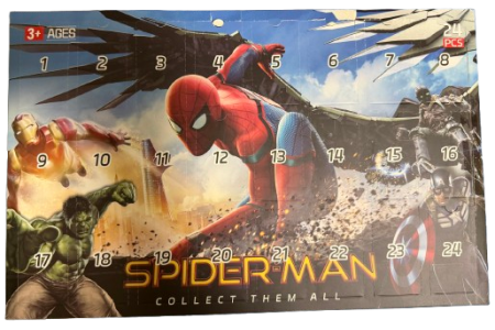 Spiderman Advento Kalendorius Minimaliai Pažeista Pakuotė