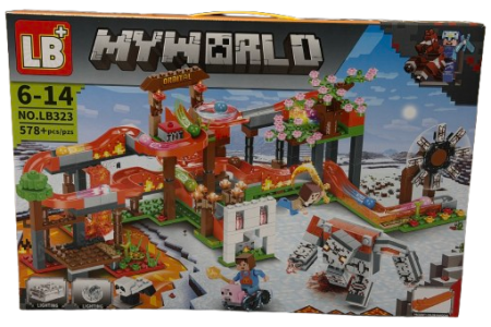 Konstruktorius LED My World Minecraft