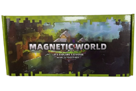 Minecraft magnetinis blokelių rinkinys - 100 vnt