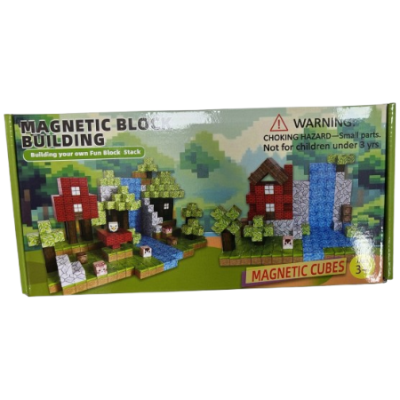 Minecraft magnetinis blokelių rinkinys - 100 vnt