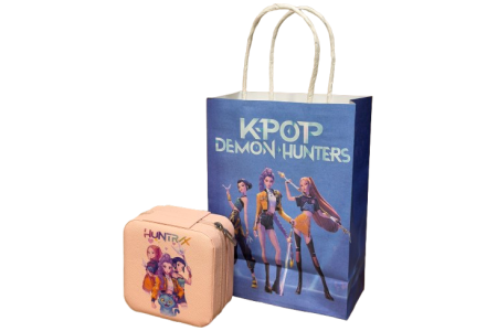K-pop Demon Hunters Huntrix  Apyrankių Vėrimo Rinkinys Pandoros Stiliaus