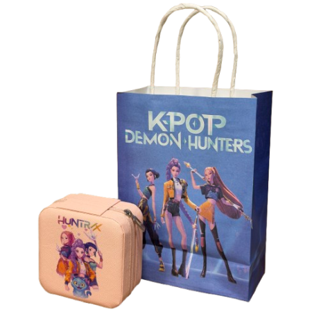 K-pop Demon Hunters Huntrix  Apyrankių Vėrimo Rinkinys Pandoros Stiliaus