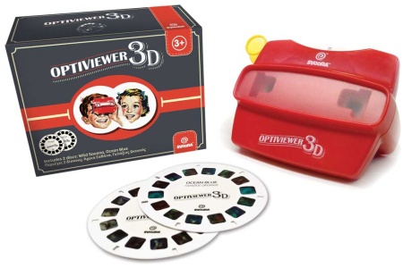 Svoora retro 3D akiniai Optiviewer su 2 diskais