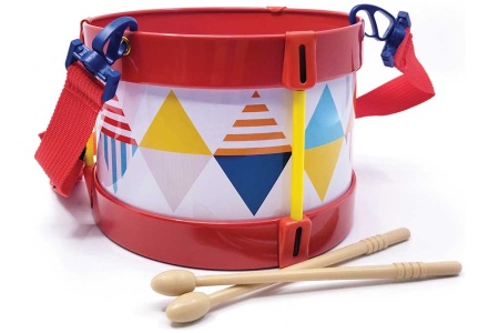 Svoora būgnelis su dirželiu ir lazdelėmis