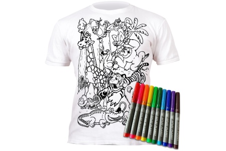 Splat Planet marškinėliai su flomasteriais, Zoologijos sodas