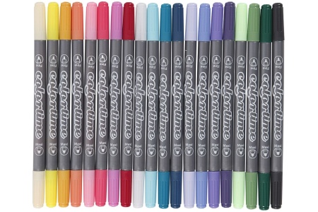 Creativ dvipusiai flomasteriai, 20 vnt.